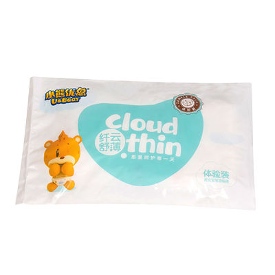 Absorção super recém-nascida 750ml das fraldas descartáveis mágicas do bebê da fita
