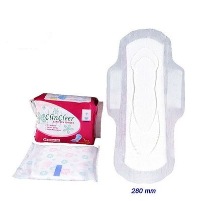 Almofadas diárias descartáveis puras antimicrobiais brancas do uso dos guardanapo sanitários do algodão