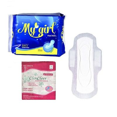Asas dobro orgânicas respiráveis das almofadas sanitárias do algodão de Backsheet