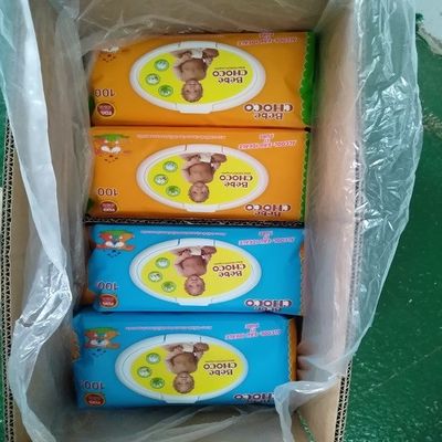 Limpezas molhadas do bebê branco do ODM do OEM