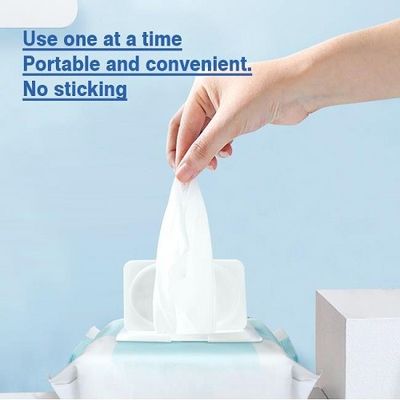Aloés orgânico amigável Vera 80pcs das limpezas do bebê de Eco Flushable que irrita-se não