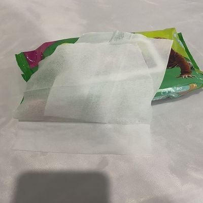 O tecido ligado térmico do bebê da tela limpa 60gsm a vitamina sem álcool E