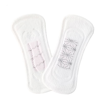 Do algodão respirável ultra fino Wingless dos forros 150mm do OEM almofadas sanitárias