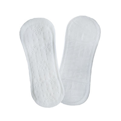 Do algodão respirável ultra fino Wingless dos forros 150mm do OEM almofadas sanitárias