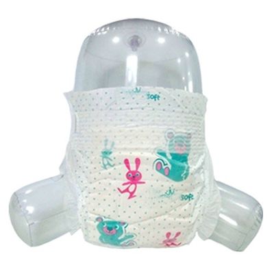 tecido respirável macio do bebê da prevenção do escape 3D com o Topsheet não tecido hidrófilo